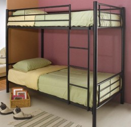 Bunk Bed – Twin / Twin Size Bunk Bed in Black – Coaster