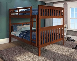 Donco Kids Mission Bunkbed with Slat-Kits – Full over Full