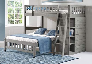 Discovery World Furniture Charcoal Twin Over Full Loft